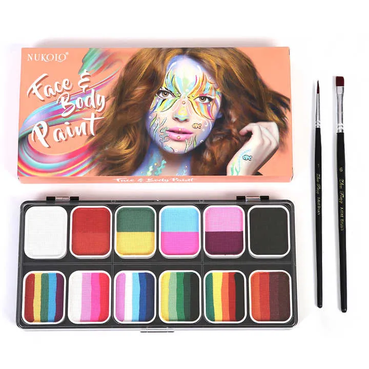 مستحضرات تجميل احترافية لطلاء الوجه للأطفال Professional face paint cosmetics for children