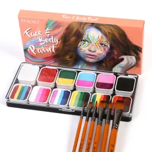 مستحضرات تجميل احترافية لطلاء الوجه للأطفال Professional face paint cosmetics for children