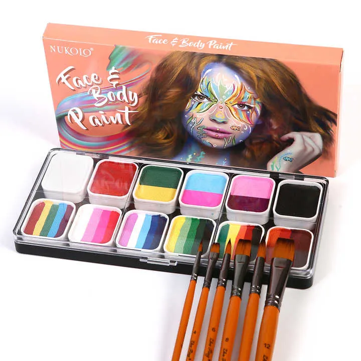 مستحضرات تجميل احترافية لطلاء الوجه للأطفال Professional face paint cosmetics for children