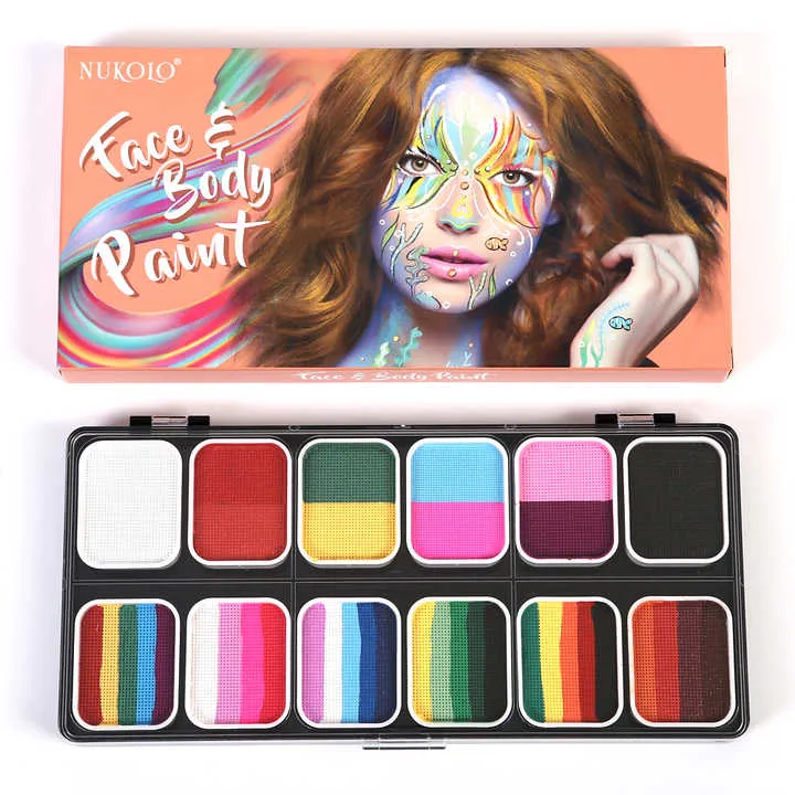 مستحضرات تجميل احترافية لطلاء الوجه للأطفال Professional face paint cosmetics for children