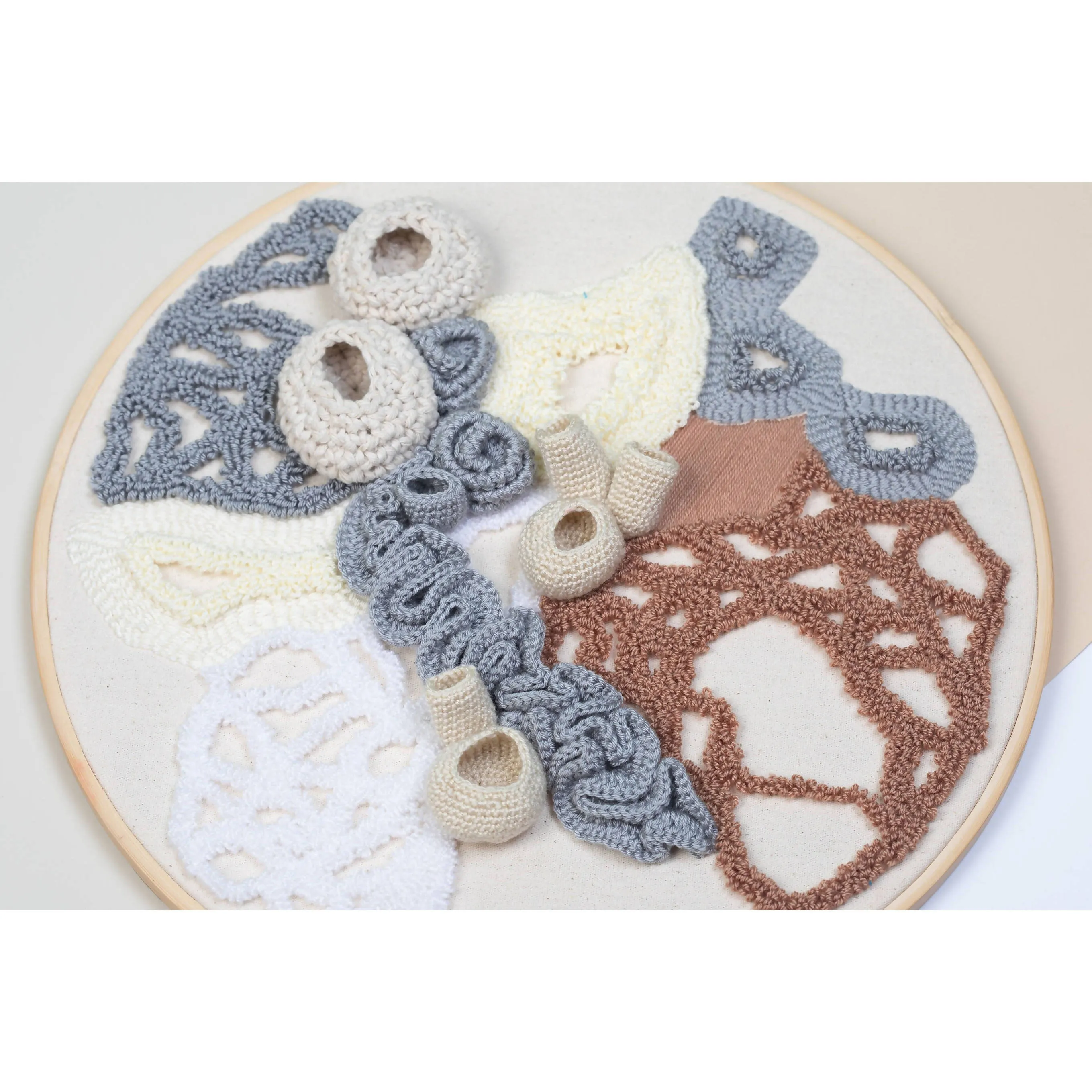 32 CM 3D Embroidered Hoop Organic
