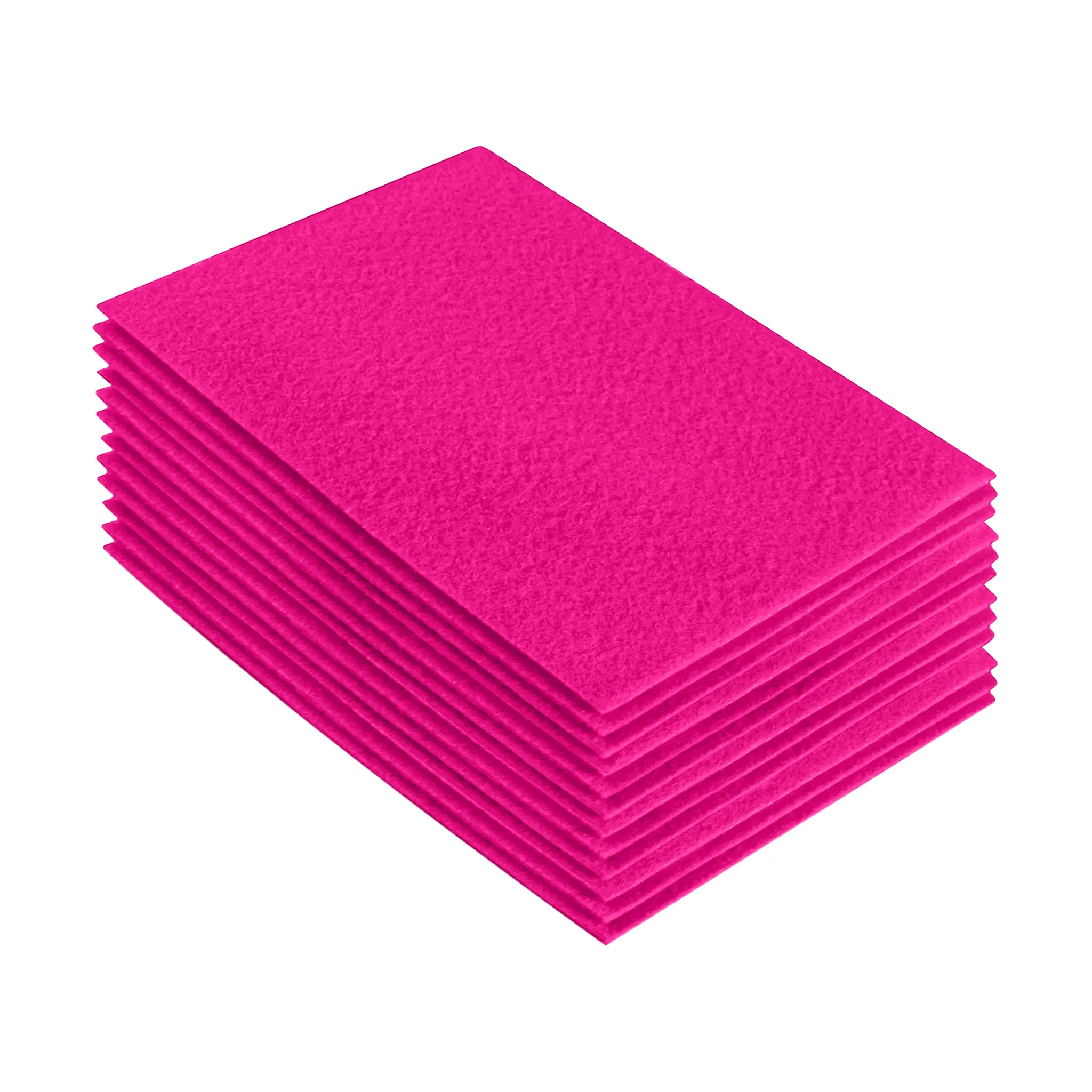 Acrylic Felt 9"X12" Sheet Packs | Neon Pink