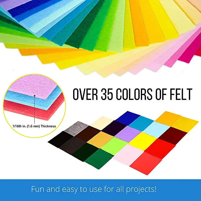Acrylic Felt Craft Sheet Packs | Dark Grey A60