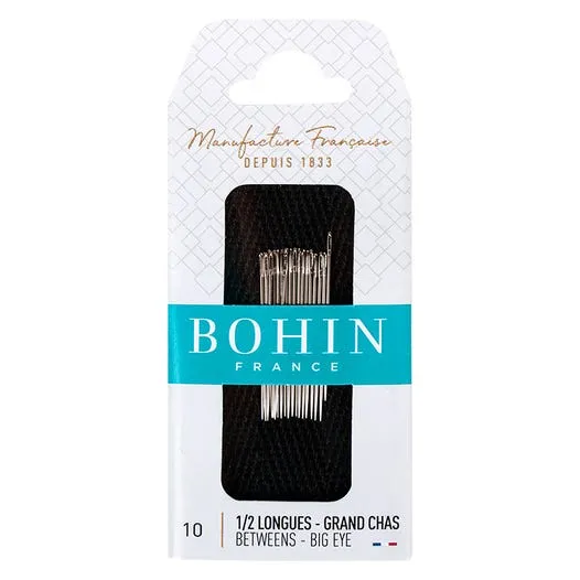 Bohin Betweens Big Eye Needles Size 10