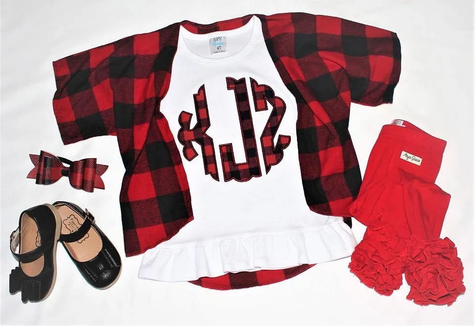Buffalo Plaid Monogram