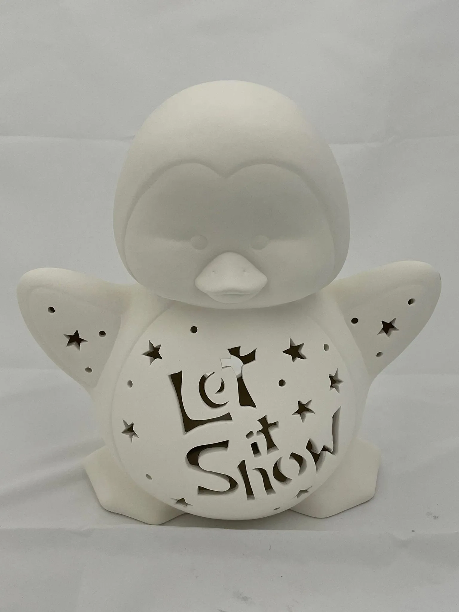 Ceramics -  Light Up Penguin "Let it Snow"