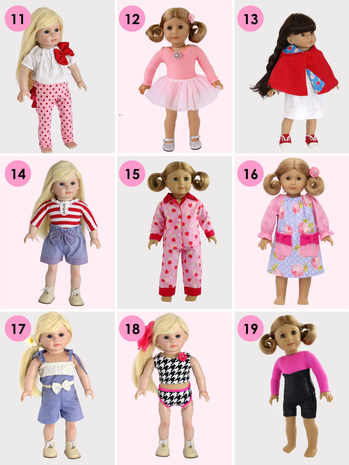 Doll Clothes Patterns BUNDLE