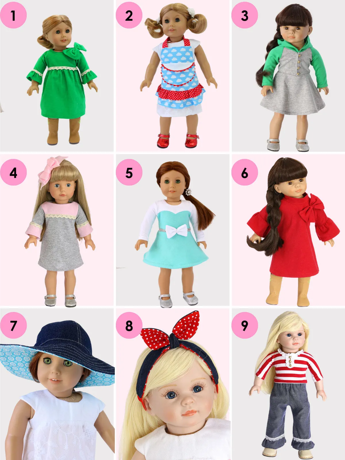 Doll Clothes Patterns BUNDLE