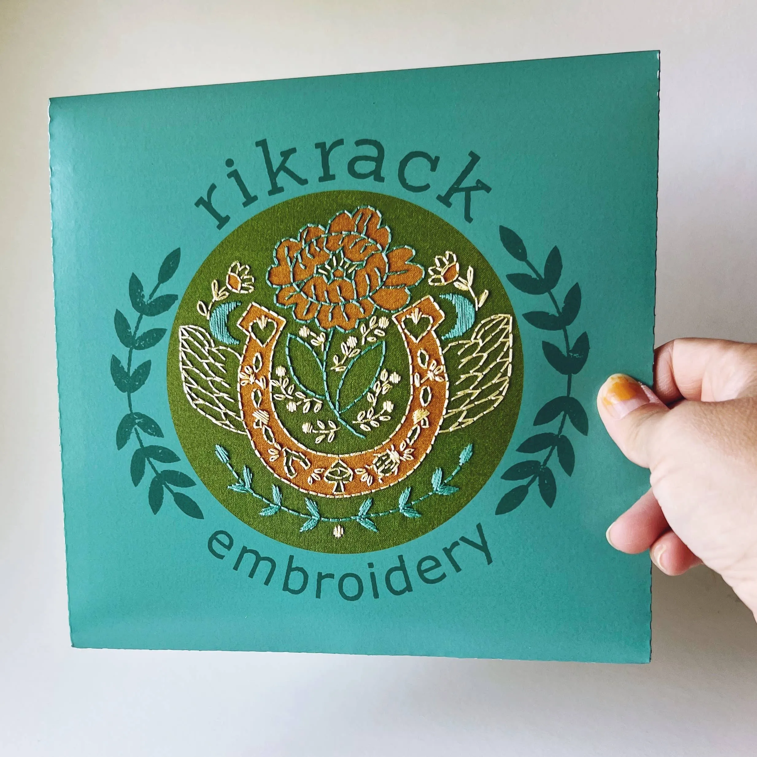 Embroidery Kit by Rikrack- Lucky Horse Shoe