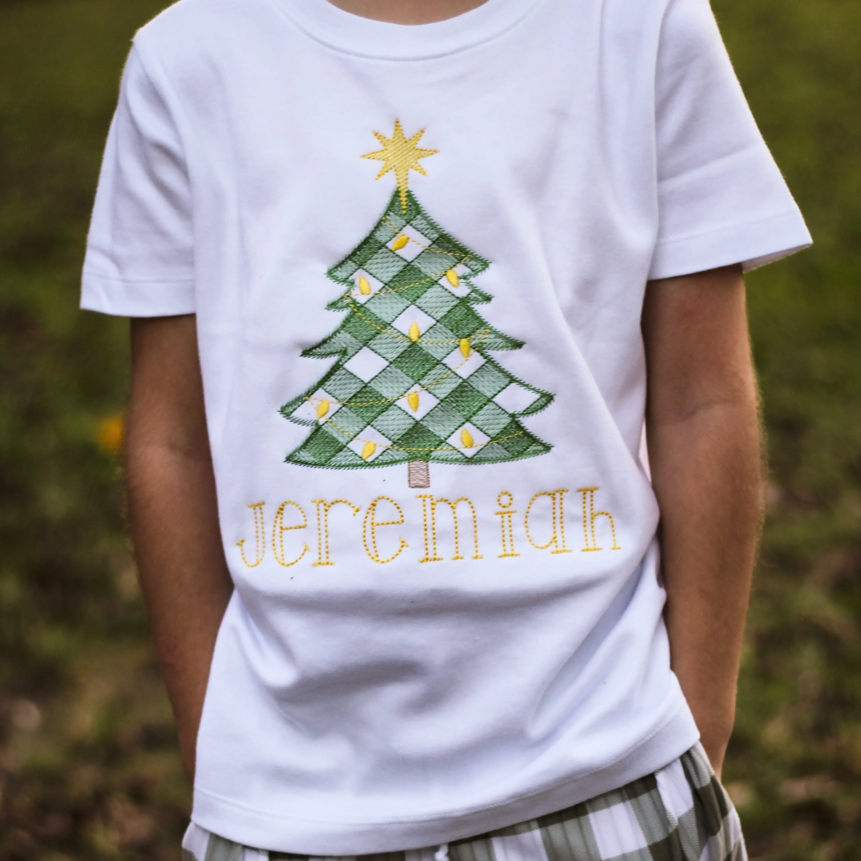 Gingham Christmas Tree