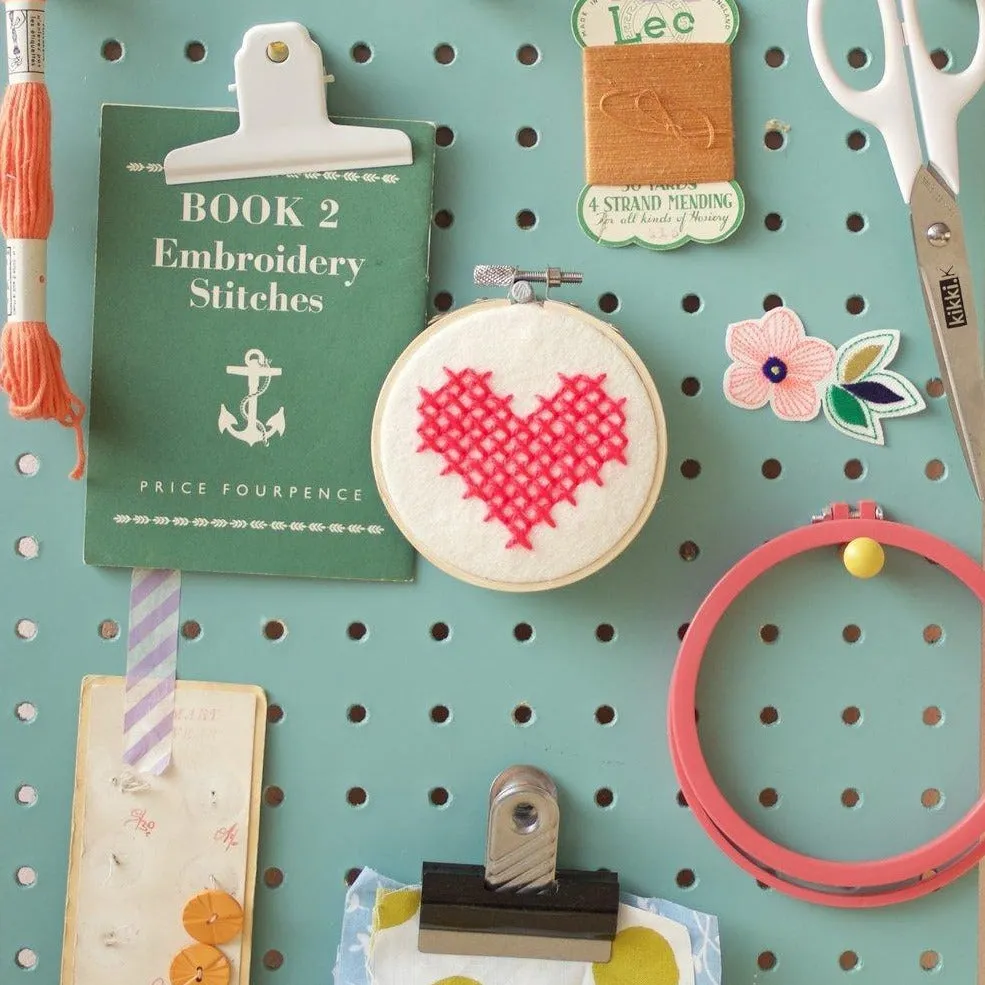 Heart Cross Felt Kit Hoops (Multi Colours)