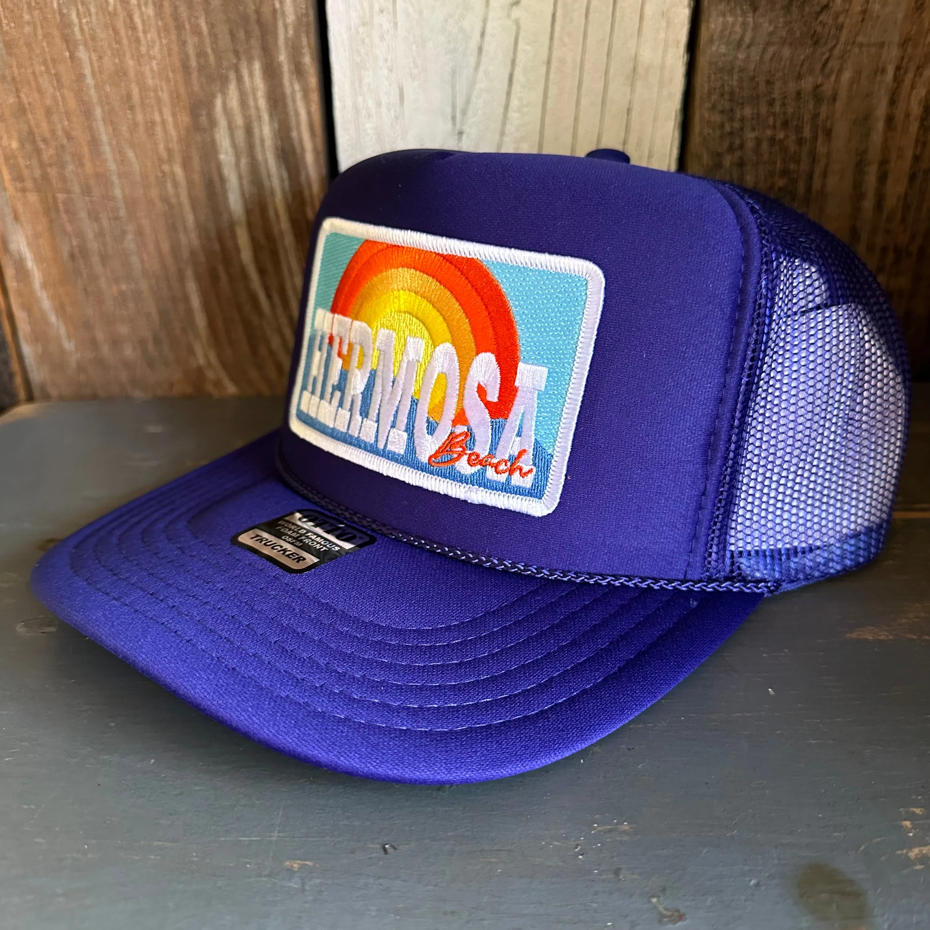 Hermosa Beach 72 & SUNNY High Crown Trucker Hat - Purple