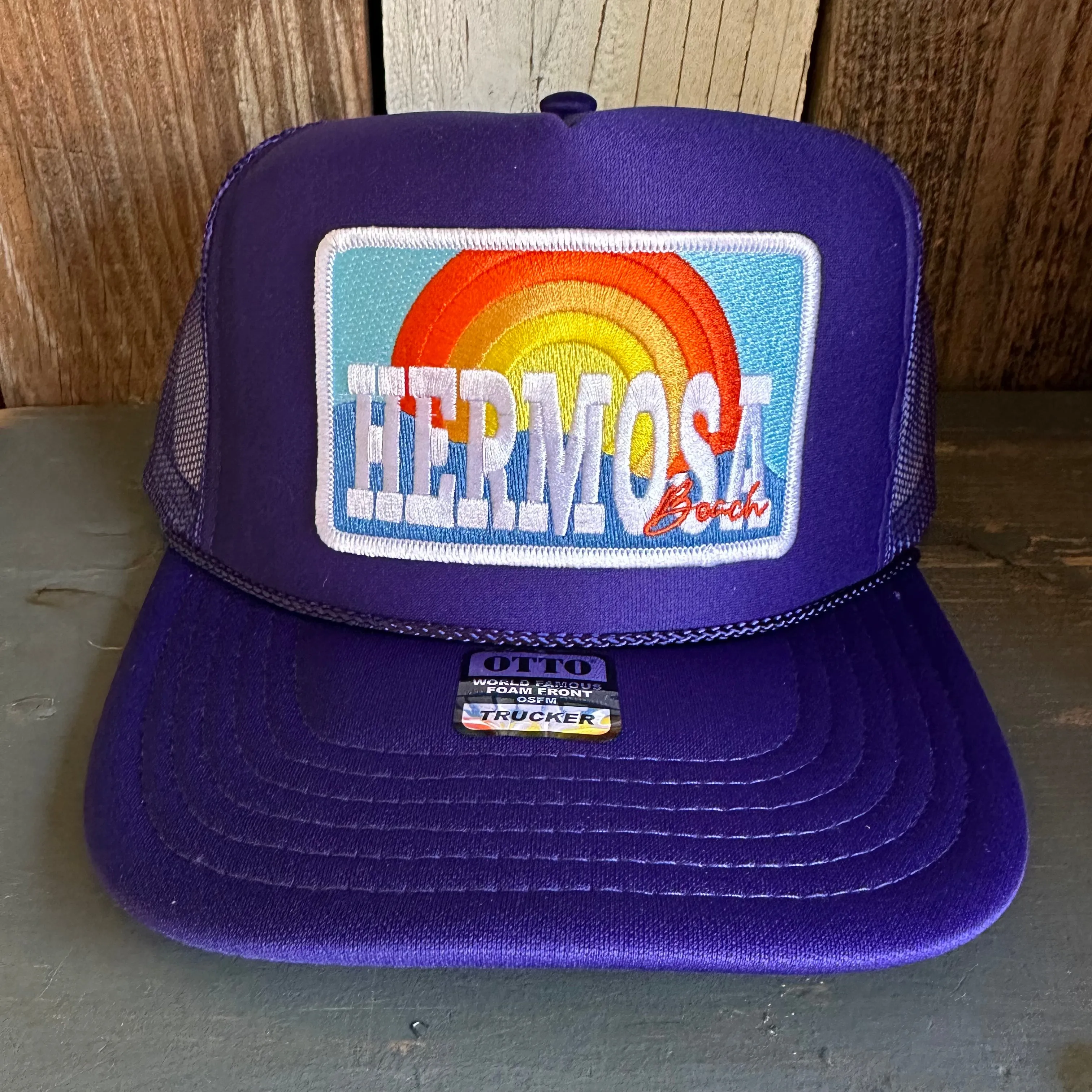 Hermosa Beach 72 & SUNNY High Crown Trucker Hat - Purple