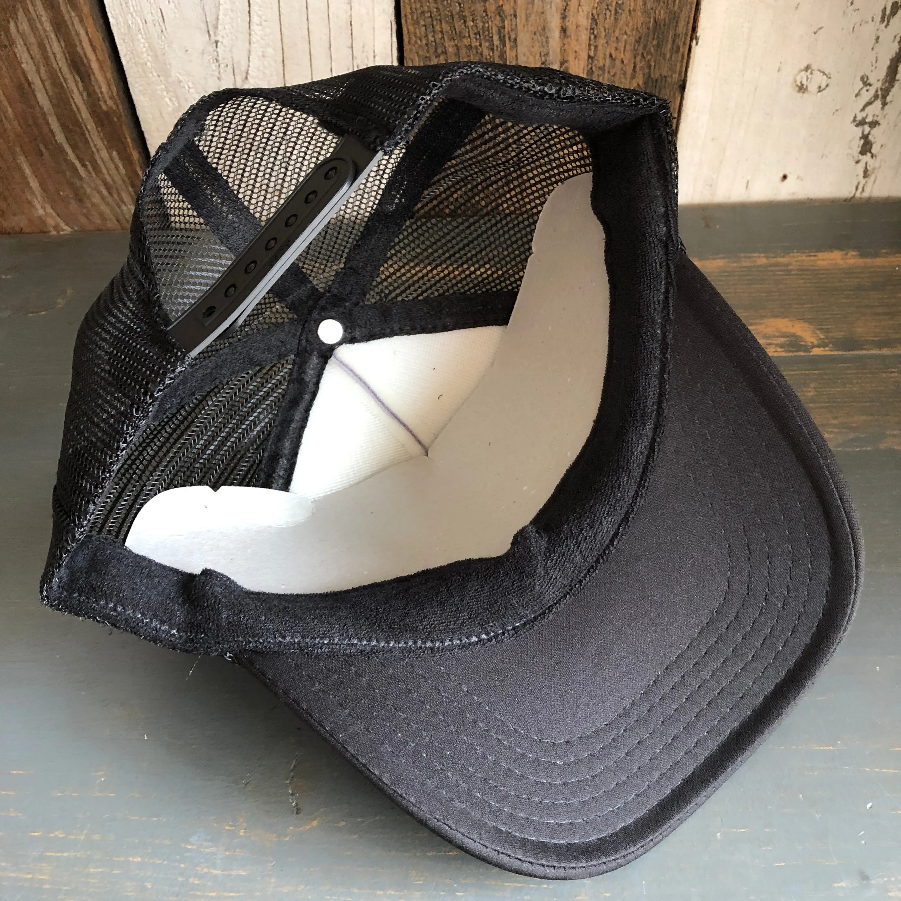 Hermosa Beach BLUE SUPREME HERMOSA Trucker Hat - Black/Grey/Black