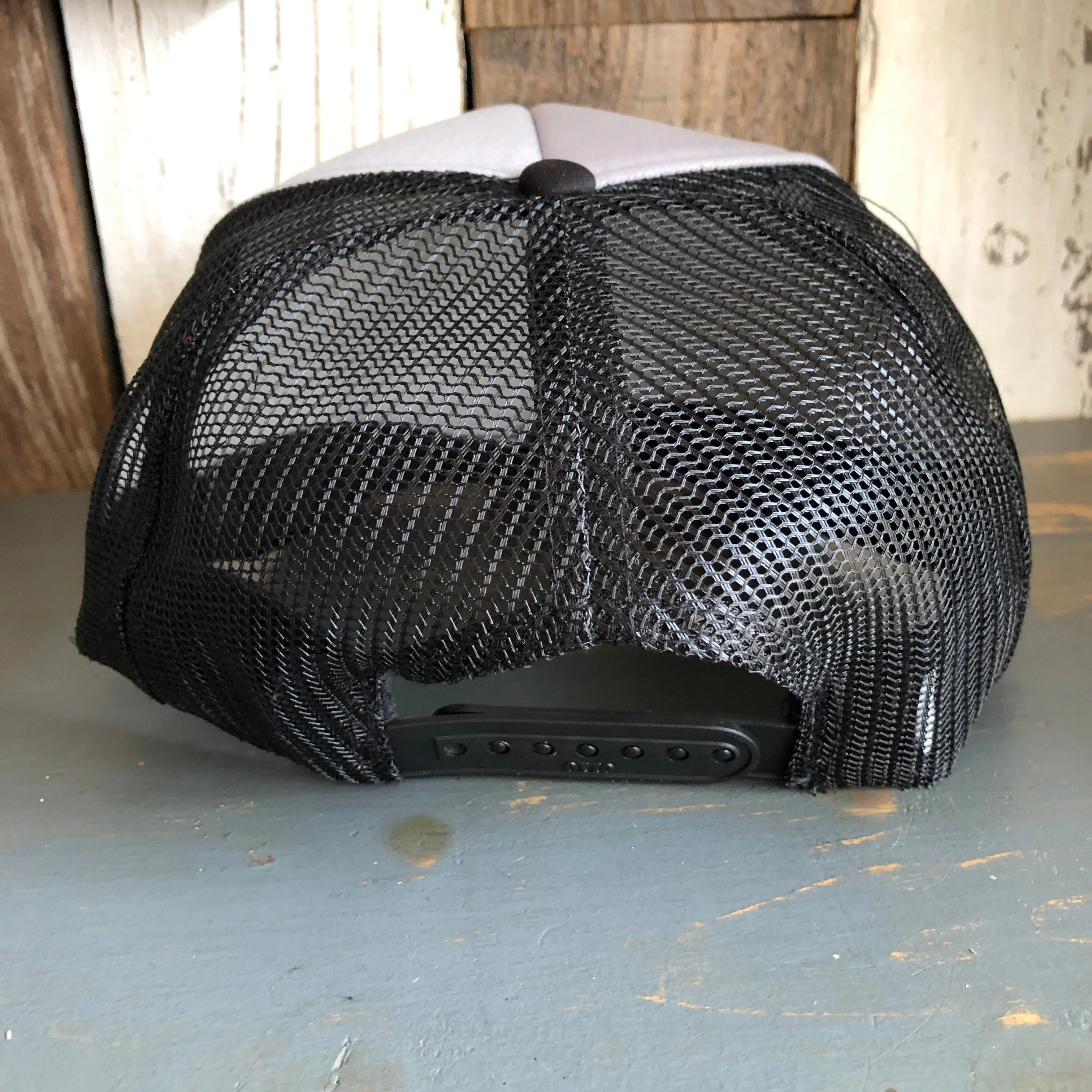 Hermosa Beach BLUE SUPREME HERMOSA Trucker Hat - Black/Grey/Black