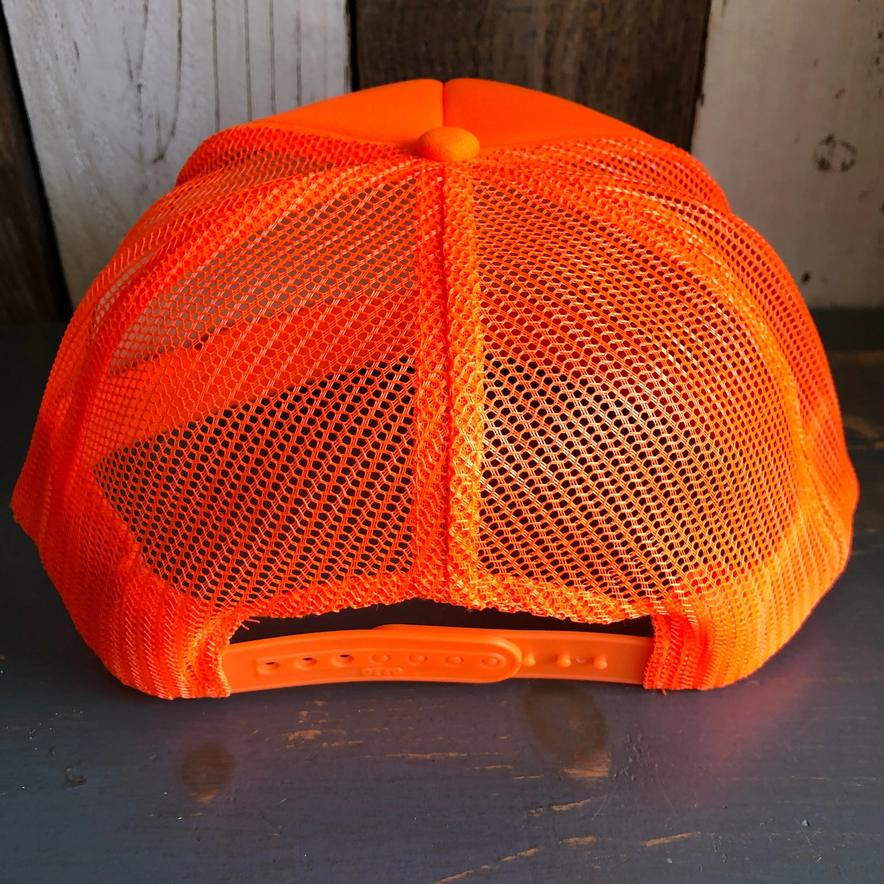 Hermosa Beach BLUE SUPREME HERMOSA Trucker Hat - Neon Orange