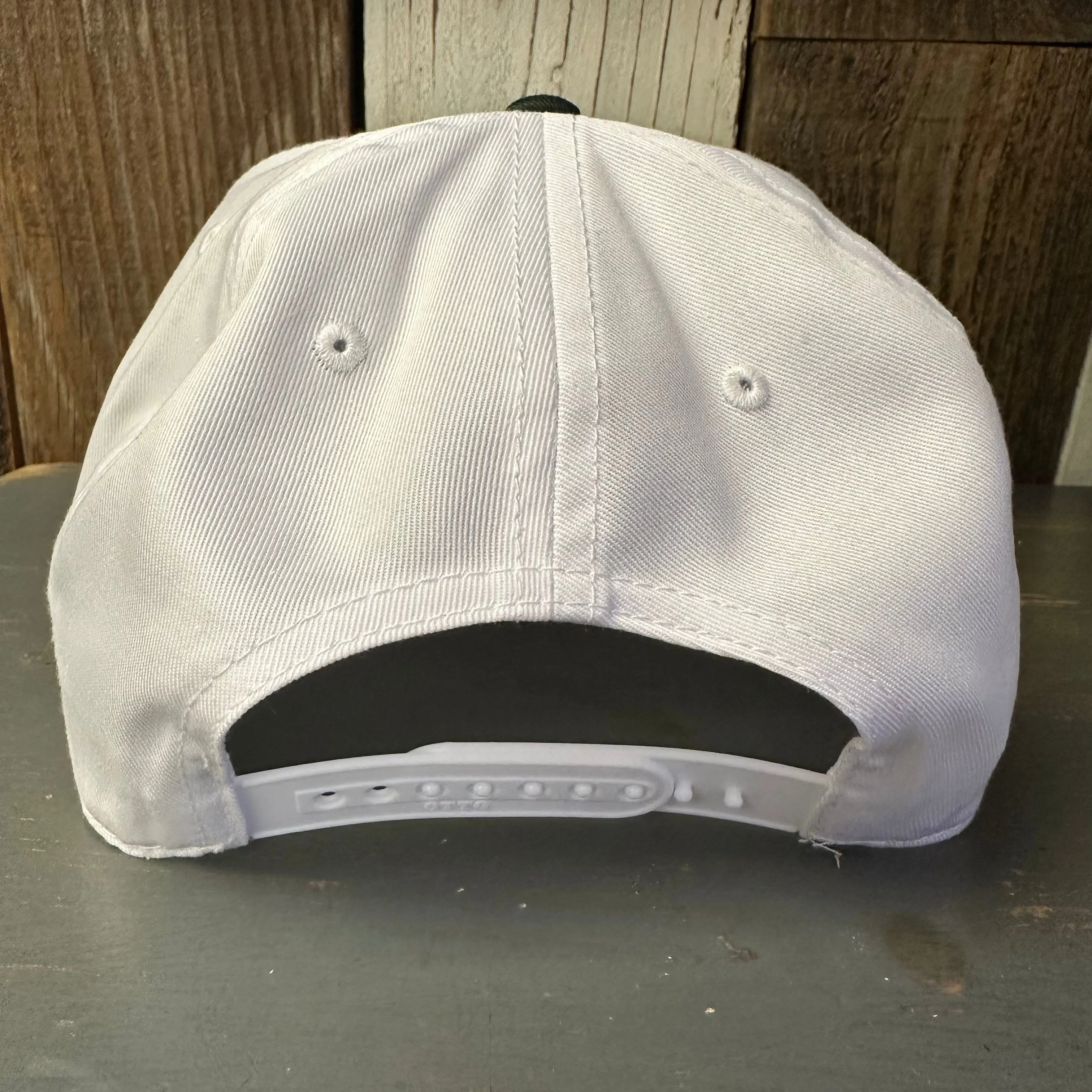 Hermosa Beach FIESTA 5 Panel Mid Profile Baseball Cap - Dark Green/White