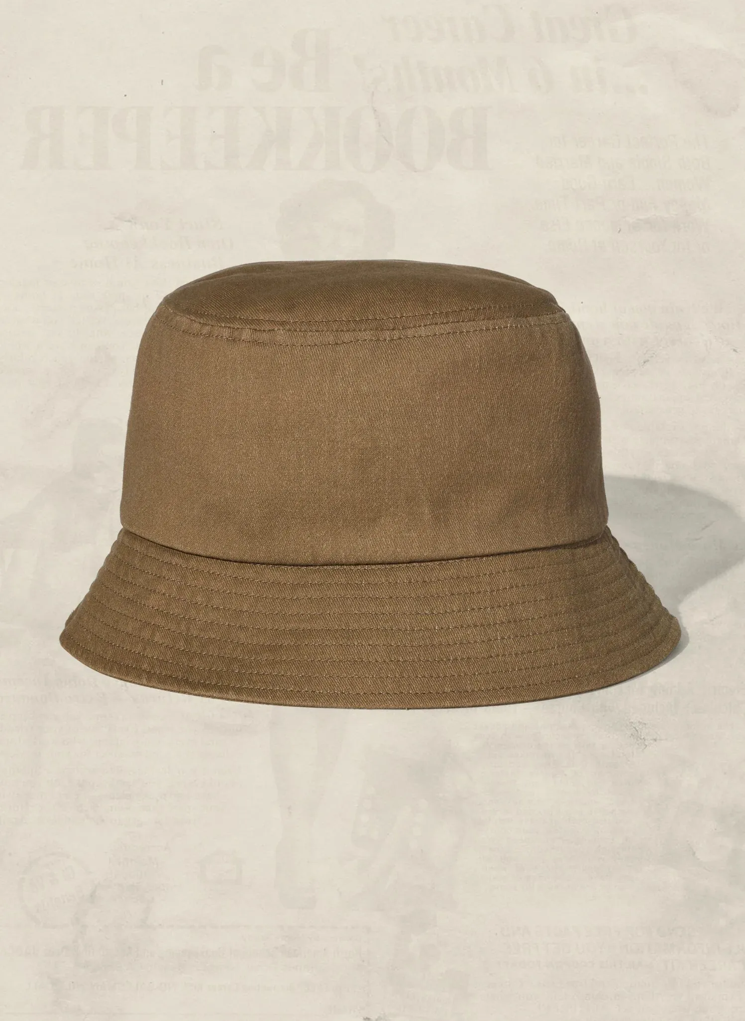 Hermosa Beach GOLF CARTS & YOGA PANTS Vintage Washed Bucket Hat - Scout Brown