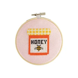 Honey Jar Mini Cross Stitch Kit