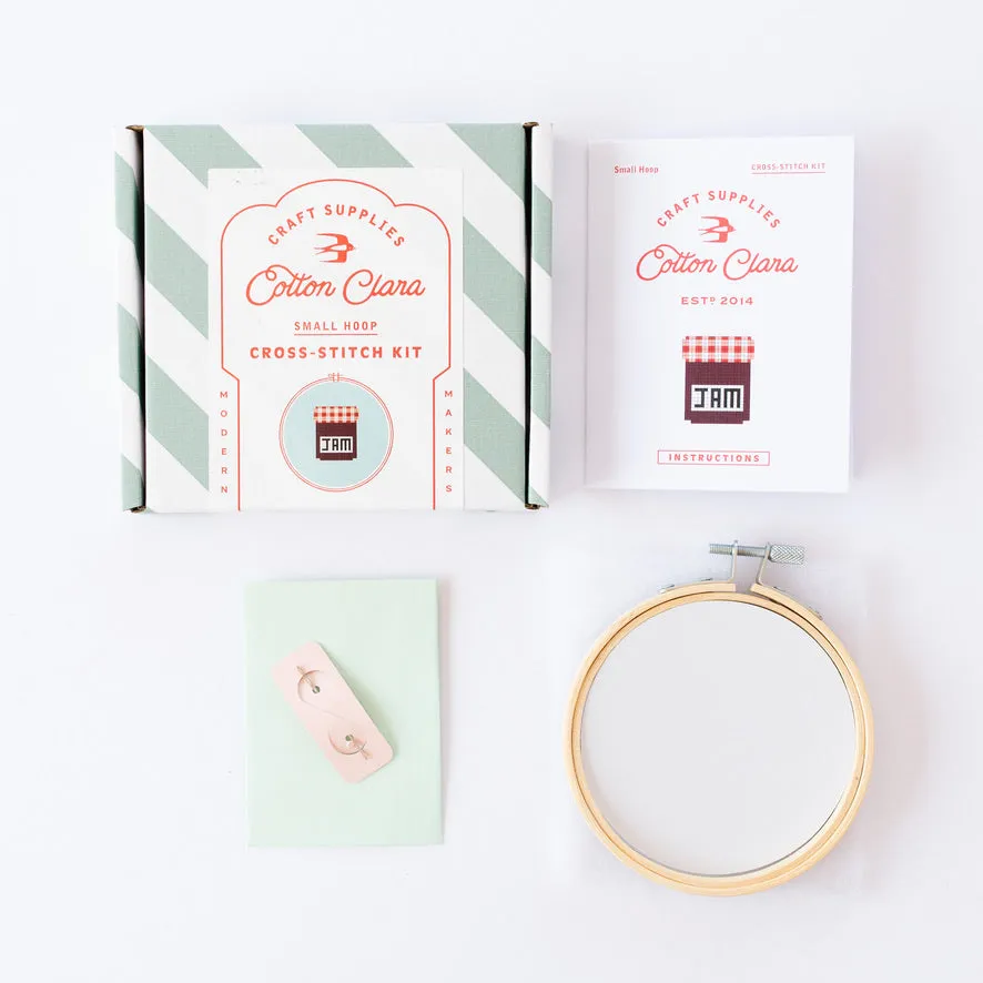 Jam Jar Mini Cross Stitch Kit