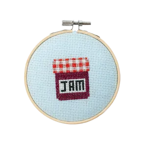 Jam Jar Mini Cross Stitch Kit