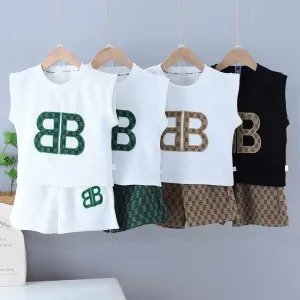 Kids Fashion Embroidery Boys -طقم سترة للأطفال