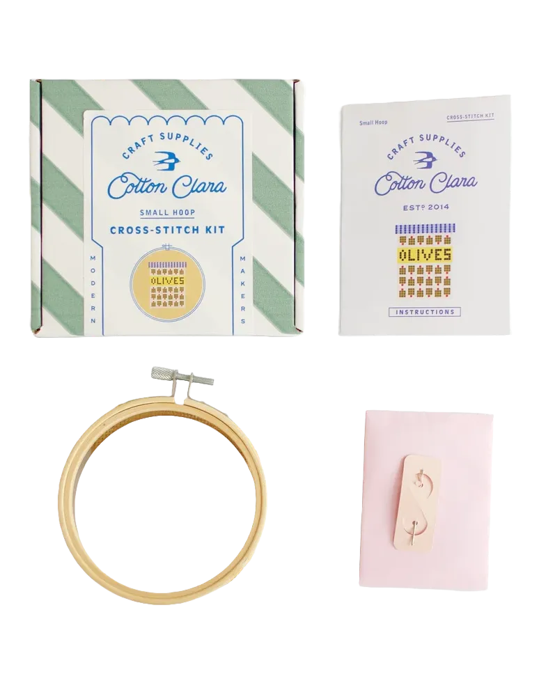 Olives Mini Cross Stitch Kit