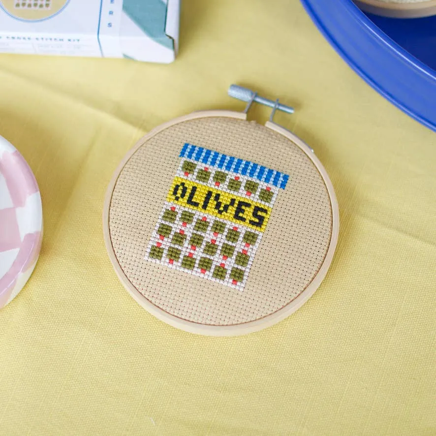 Olives Mini Cross Stitch Kit