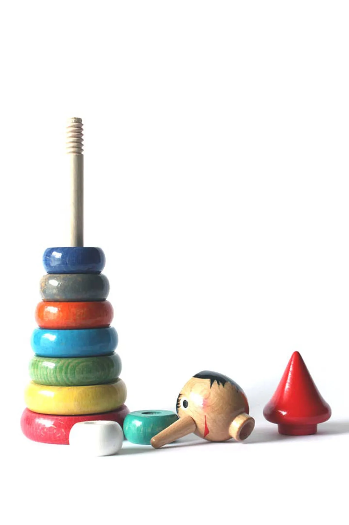 Pinocchio Wooden Pyramid Toy