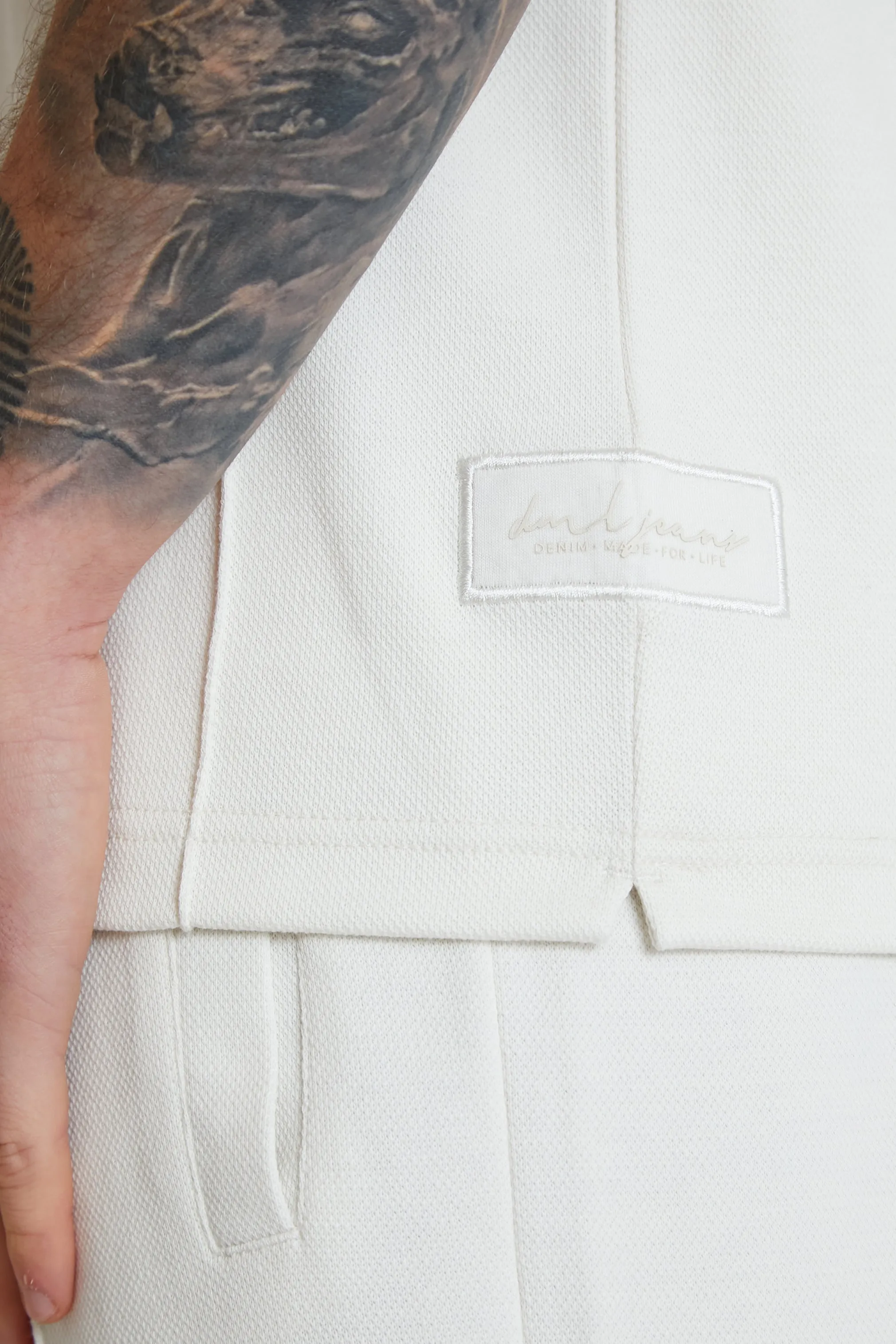 Ranger Pique crew neck Dove