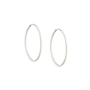 Small Oroboro Hoops - Silver