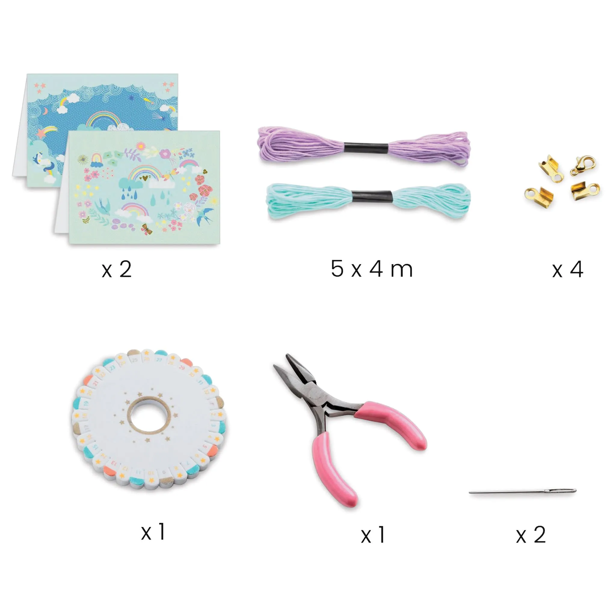 You & Me Bead Jewelry Kit - Rainbow Kumihimo