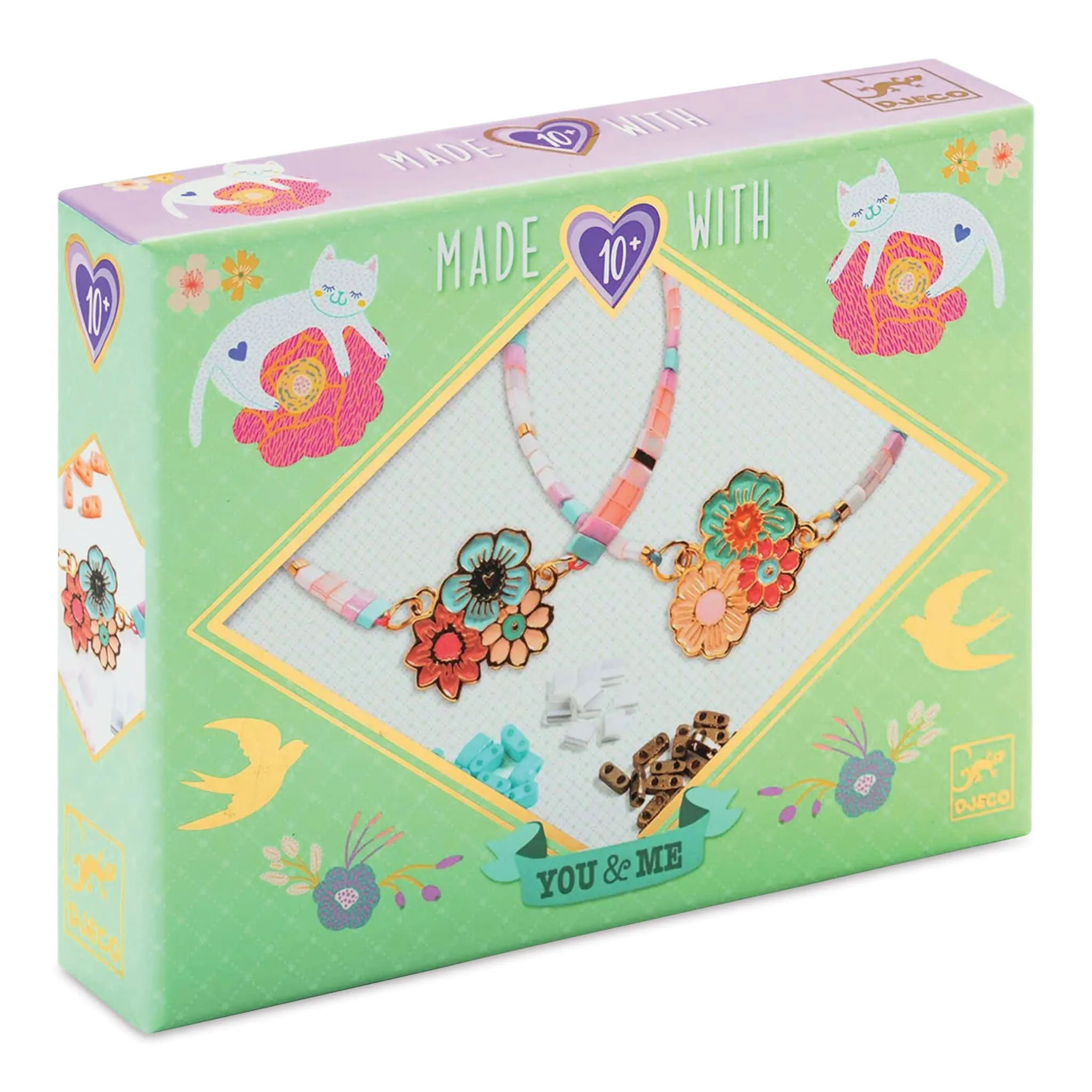 You & Me Bead Jewelry Kit - Tila and Flowers